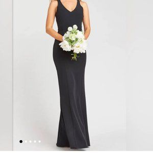 Show Me Your MuMu Morgan Gown - Black Stretch Crepe. Size L